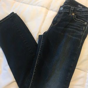 Silver Skinny Jeans